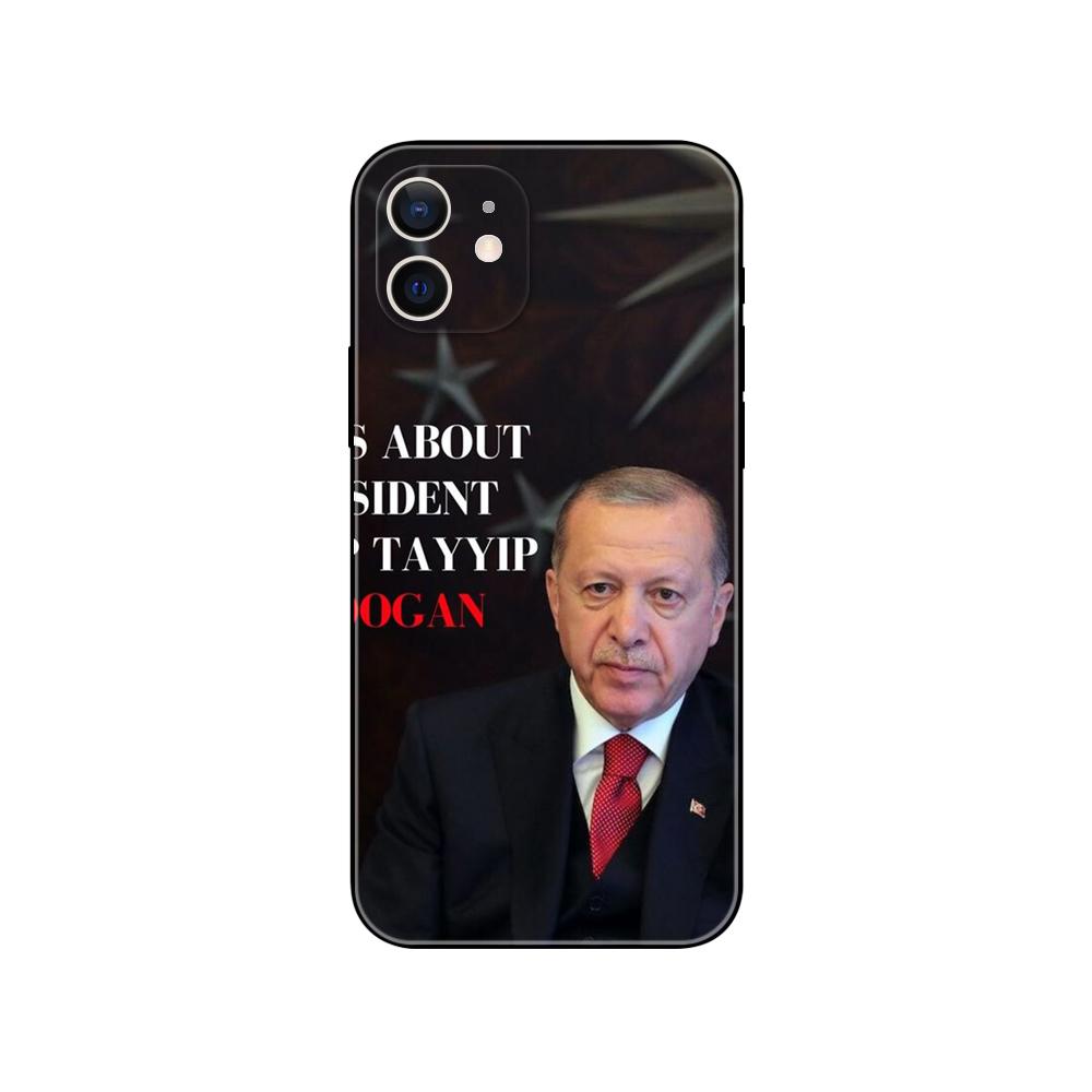 Turcja receptayyip erdogan etui na telefon dla iphone 5 5s 2020se 6 6s 7 8 plus x 10 XR XS 11 12 13 mini pro MAX czarne etui z TPU na tył