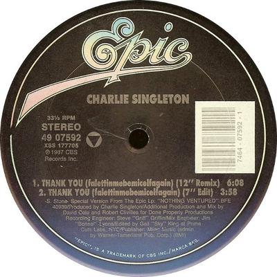 12-tums skiva CHARLIE SINGLETON - Tack (Falettinmebemicelfagain) 4907592 Episk 1987 US Soul/Funk Begagnad