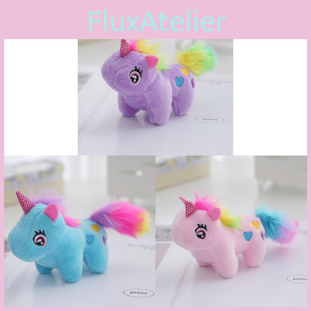Unicorn Cartoon Theme Plush Toy Backpack Pendant Cute Keyring Gift Decoration