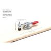 Red Toggle Clamp GH-201B 100kg Quick Release Tool Horizontal Clamps Hand New Heavy Duty Tooling Accessory