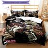 3pcs JoJo's Bizarre Adventure1 pattern bedding set duvet cover set includes duvet cover &pillowcases, perfect all season bedroom decoration & gift