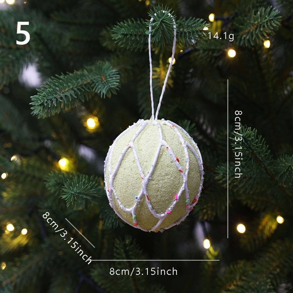 Green Christmas Hanging Decoration Cartoon Cane House Gift Candy Cake Ice Cream Hanging Pendants Photo Props Foam