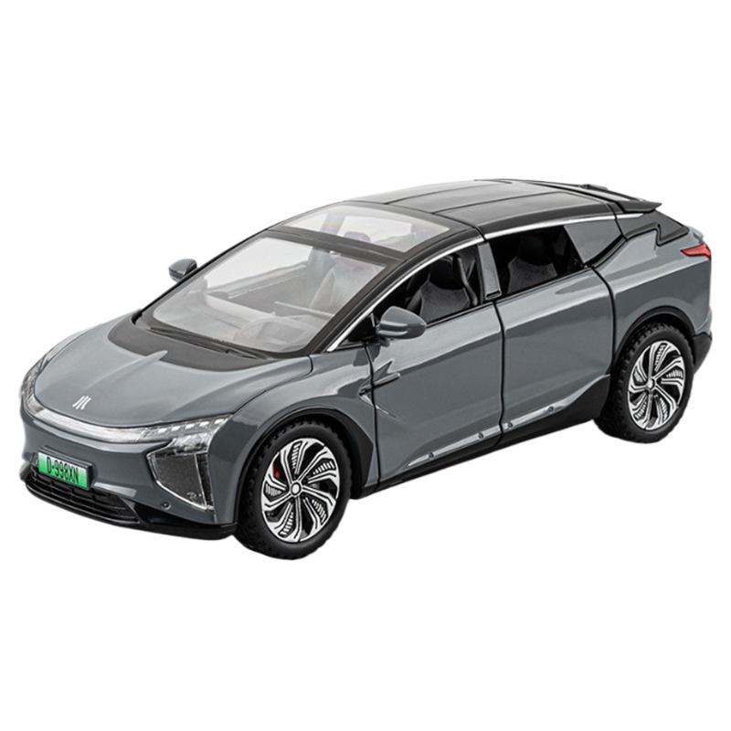 

1/24 HiPhi X SUV Alloy New Energy Car Model Diecast Metal Electric Intelligence Vehicles Car Model Sound and Light Kids Toy Gift серый