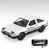 Initial D 1/30 Toyota AE86 Truend JDM Sports Car Alloy Diecast Metal Model Car Sound & Light Jump The Light Collection Hobby Boy