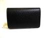 Authentic GUCCI Double G GG Black Leather Gold H/W 6 Pics Key Chain #b092  Open Box