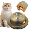 Arranhador Acordeão para Gatos Acordeão Magnético Prancha de Arranhar para Gatos com Bola Sino Arranhador Interativo Dobrável Engraçado para Gatos de Interior Mental Físico