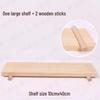 Universal Solid Wood Pegboard Shelf & Display Hanger