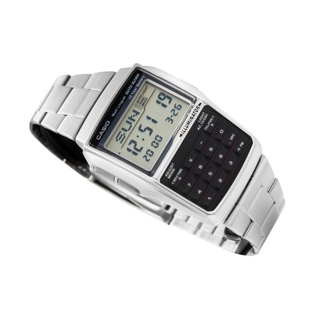 Casio Youth Digital Data Bank 5 Alarm Multi-Lingual DBC-32D-1ADF DBC-32D-1 שעון גברים
