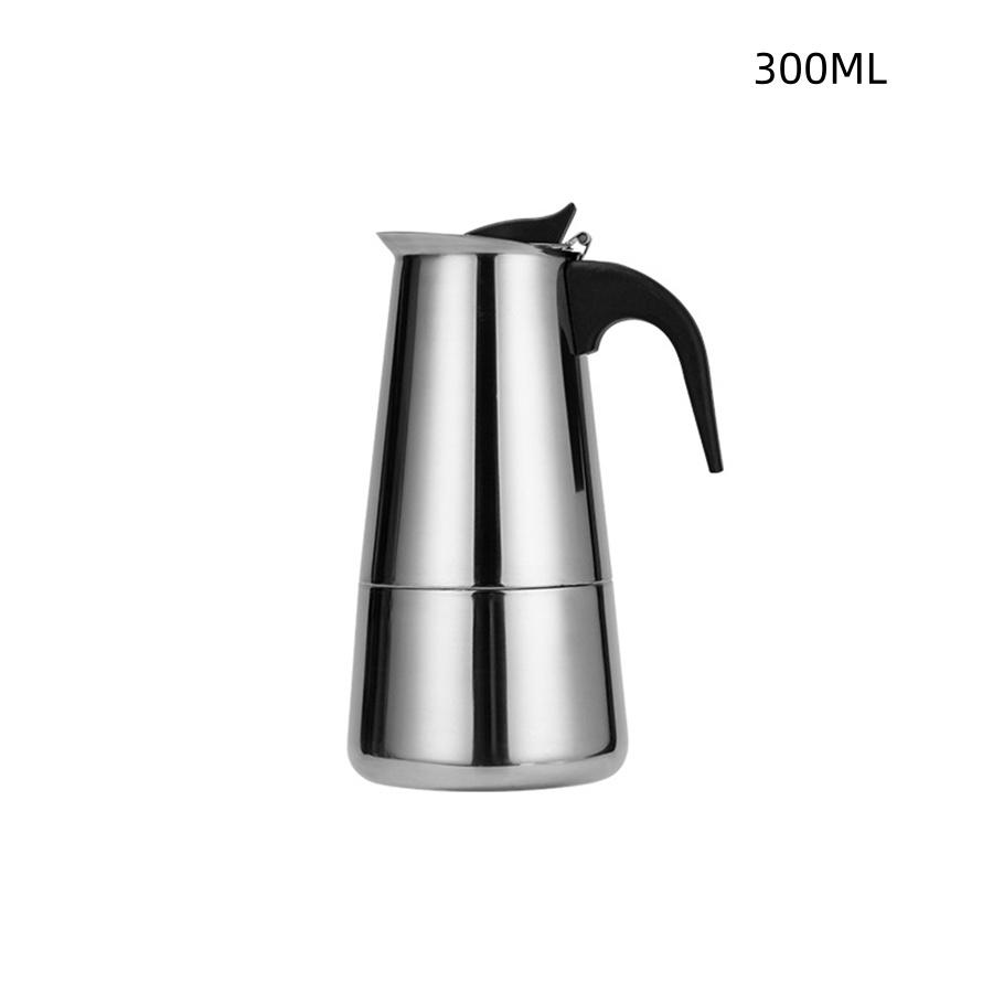 Moka Pot Stainless Steel Coffee Pot Mocha Espresso Latte Percolator Stove Coffee Maker Pot Percolator Drink Tool