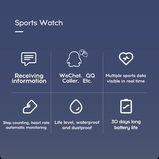 Y68 Waterproof Heart Rate Blood Pressure Monitor Smart Bracelet for iOS Android