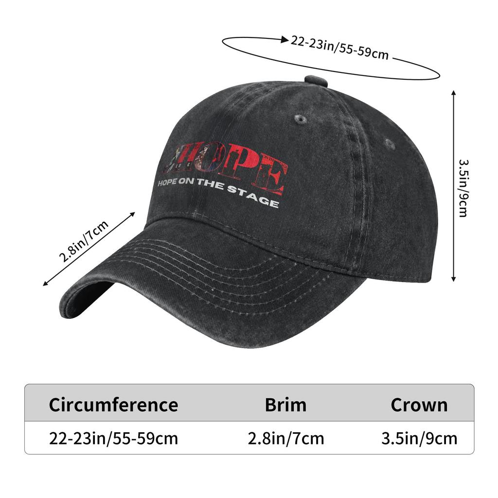 J-hope Hope On The Stage Flower Stage Singer Printed Cap Men Women Cotton Trucker Hat Lerisure Headwear Baseball Cap Adjustable