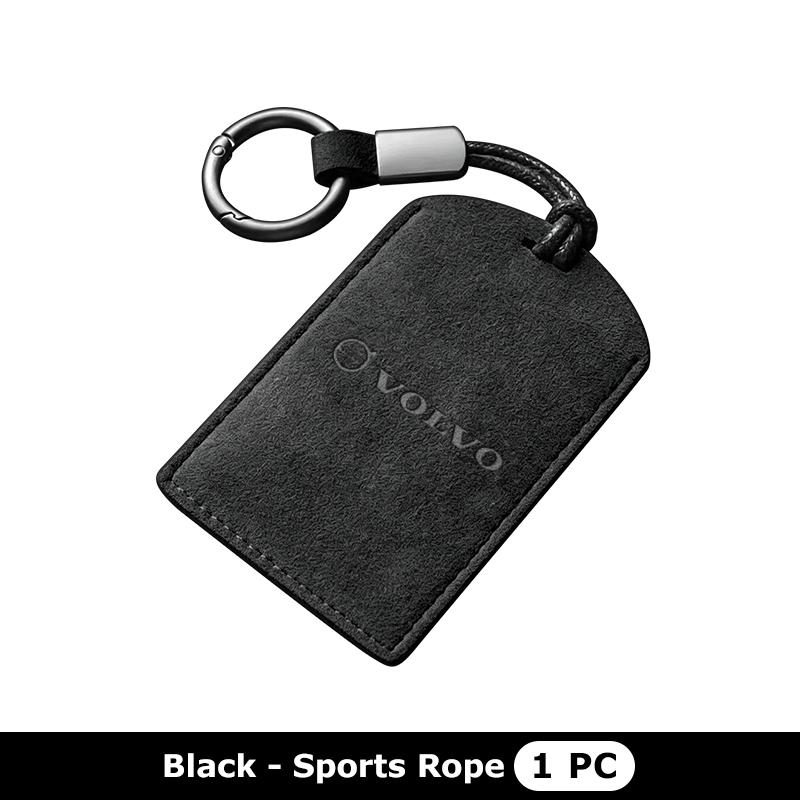 Suede Car NFC Card Key Cover Fob Case Protector Holder Shell For Volvo V60 V50 V40 S80 S60 S90 C40 XC40 V70 XC70 XC60 XC90