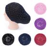 Soft Rayon Knit Mesh Crochet Hair Net Fine/Loose Mesh Work Bun Snood  for Light Attendant Nurses