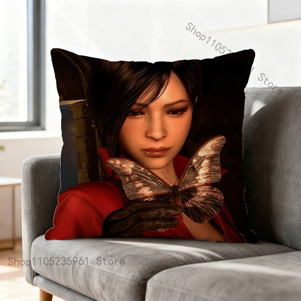 Ada Wong RResident EEvil 4 Pillow Cases for Bedroom Living Room Sofa Home Decor Polyester Cushion Cover with Zipper