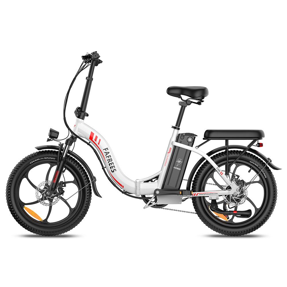 Electric Bicycle Foldable Fafrees F20 250W Motor City Electric Bike Top Speed 25Km/h LCD Display 48V 18AH 20" Fat Tire 7 Speed