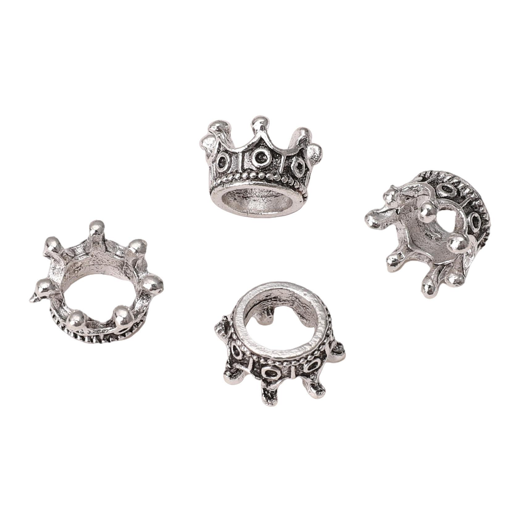 

10-50 шт. Сплав Гальваническое покрытие Трехмерная подвеска в виде короны Для DIY Ожерелье Браслет Ювелирные аксессуары 10x7mm 20pcs роман серебряный