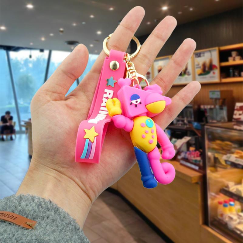 Klíčenka Magický Digitální Cirkus Barevný Kreslený Gumový Přívěsek na Tašku Roztomilé Doplňky