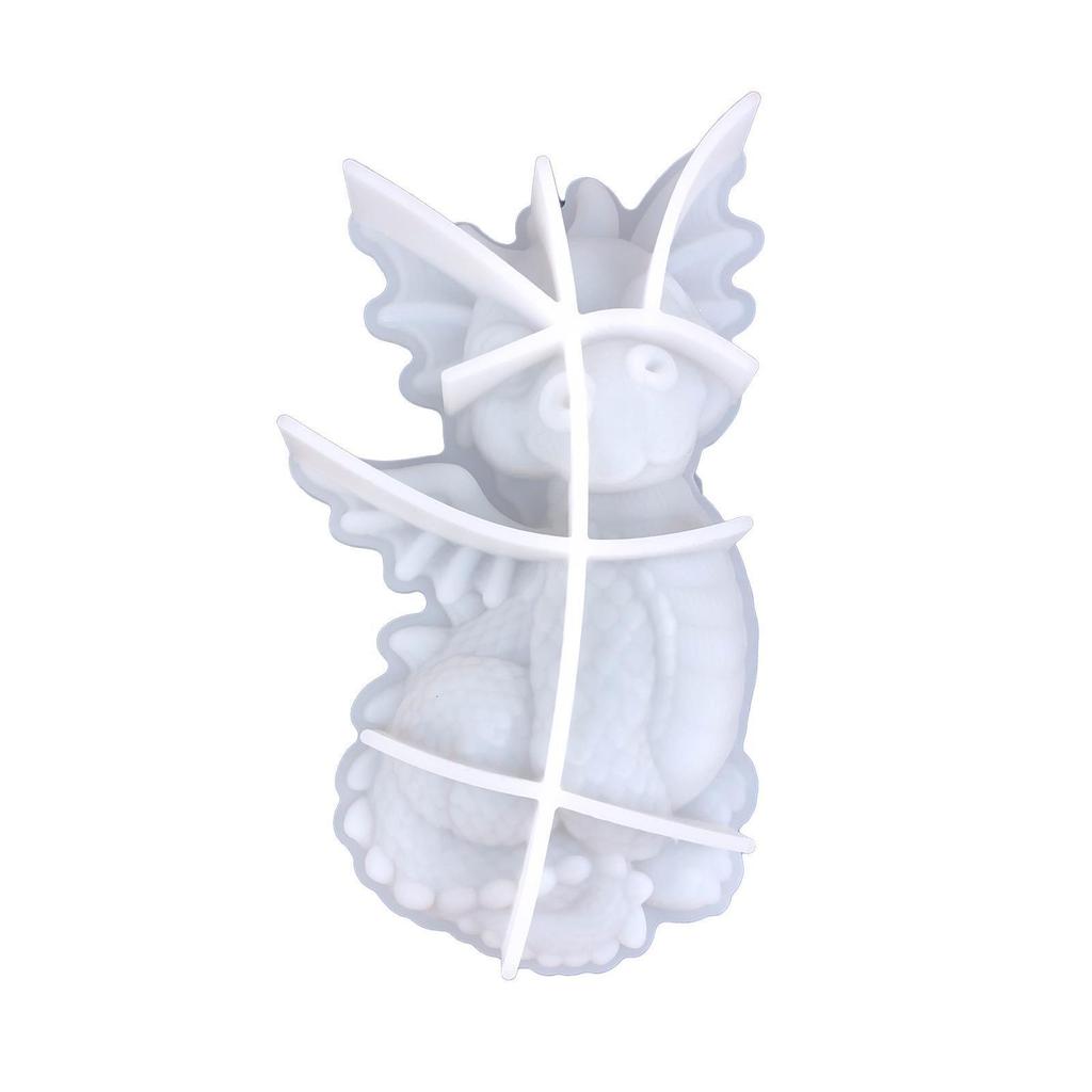 Cute Flying Dragon Snake Epoxy Mold Wall Home Decoration for Desktop Ornaments Flower Snake Flying Dragon Mold Molds DIY Craft