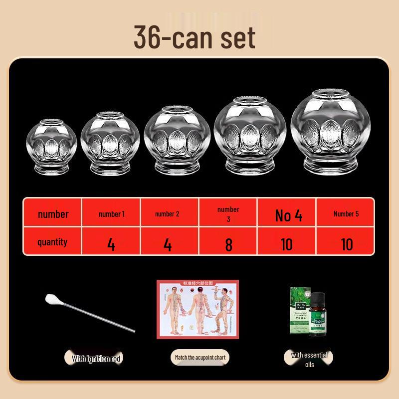 Chenye Thickened Glass Fire Cupping Set – Beauty & Household Therapy Jars