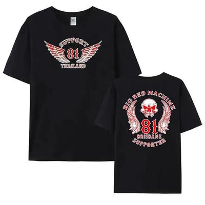 Hells Angels World T-Shirt Men Fashion Support 81 Printing Tshirt Oversized Short Sleeve Men Graphic Hell's Angels Cotton Tees