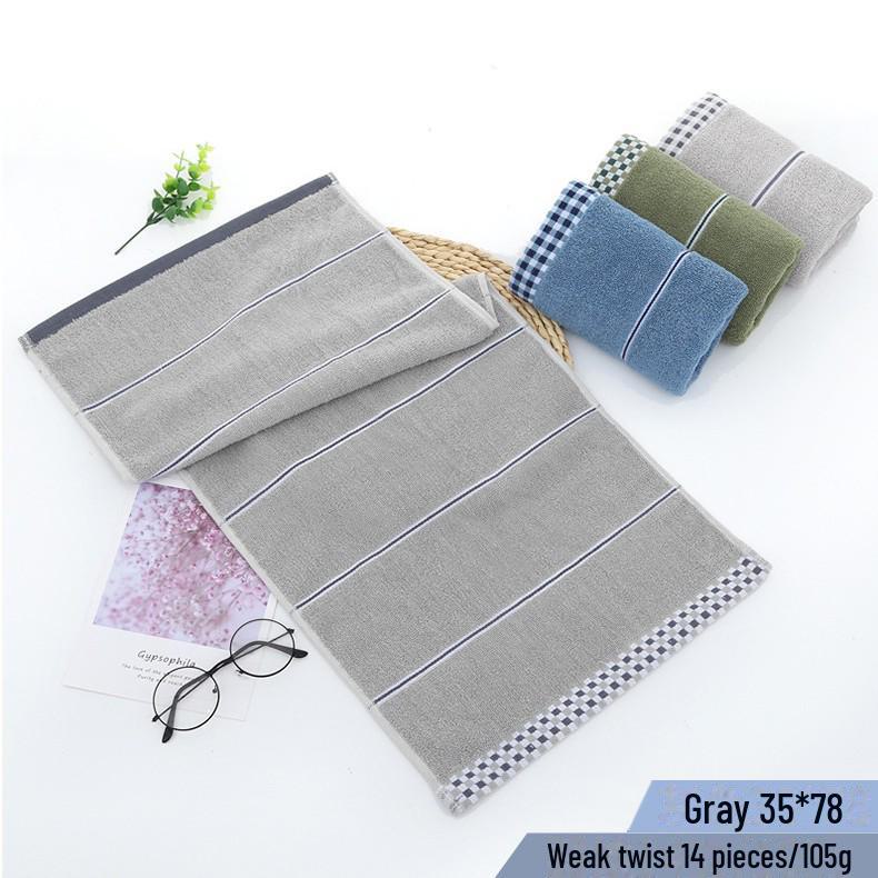 

Банное полотенце Gaoyang Plaid Pure Cotton – плотное и мягкое для дома, отеля или использования в качестве подарочного набора 33*73cm