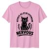 Actually All Of My Systems TShirt Cat Anxiety Humor Birthday Gift