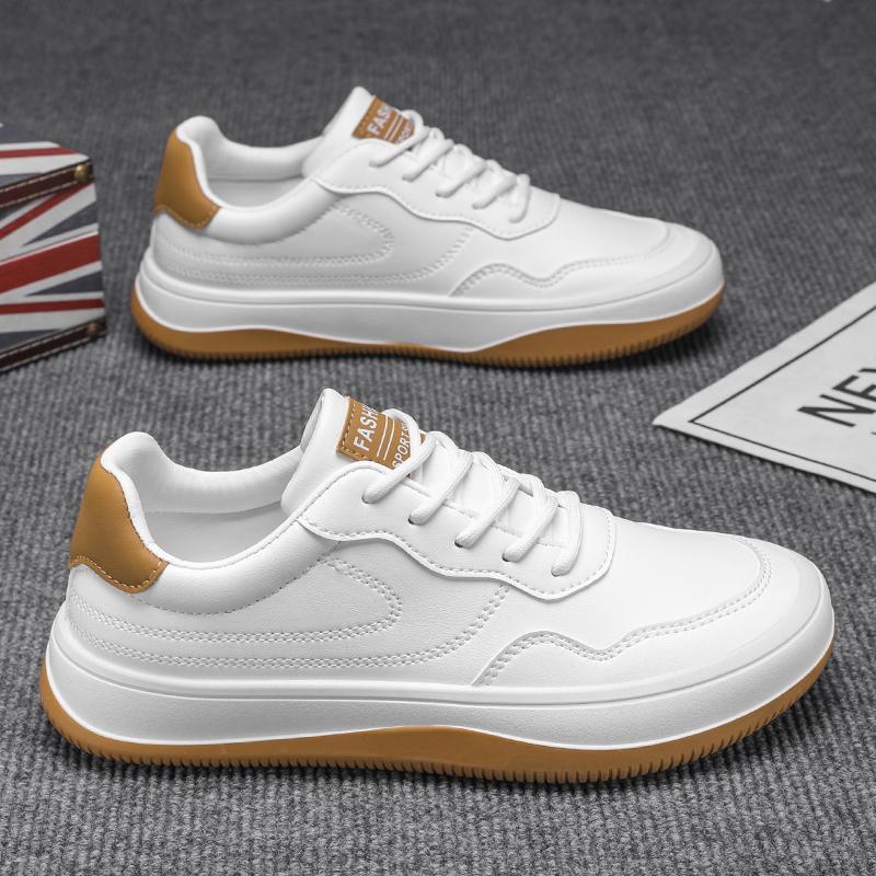 Lace-Up Skateboard Shoes Suitable Outdoor Leisure Activities Walking Jogging ShoesHigh Quality Men Casual Leather Board Shoes