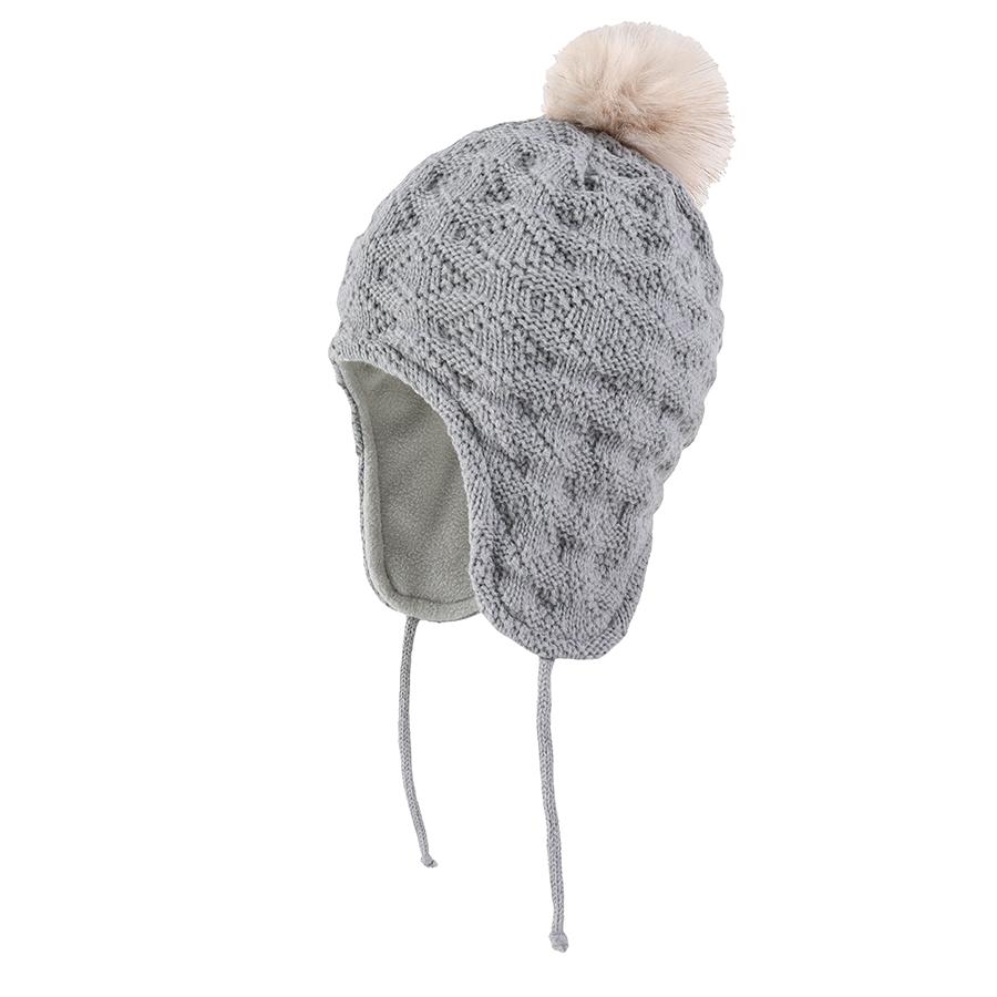 Toddler Kids Infant Winter Hat,Earflap Knit Warm Cap Fleece Lined Beanie for Baby Boys Girls