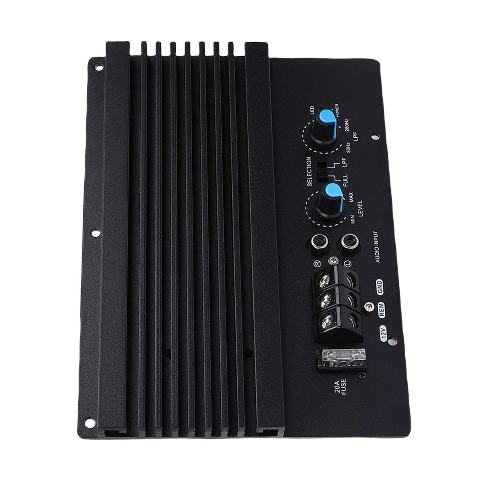 

12V Автомобильная плата усилителя 600 Вт Высокая мощность Алюминиевый сплав Автомобильный Сабвуферный усилитель с открытым басом для автомобиля