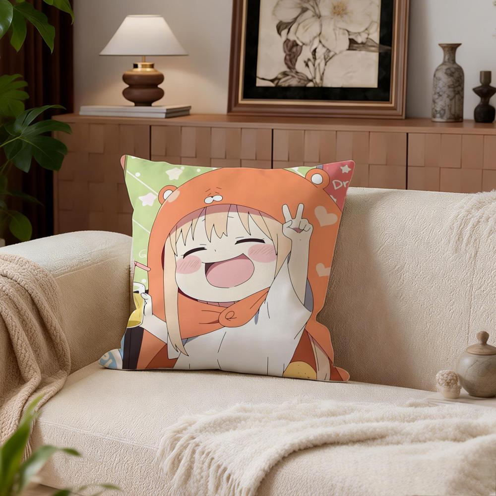 Comedy Himouto Umaruchan Cushion Cover Cushion Cover Set 4Pcs 50x50 45x45 40x40 Pillowcase Decorative Sofa Home Decor