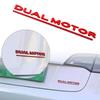 E5 DUAL MOTOR Achterlogo voor Tesla Model 3 Y S X Letters Embleem 3D Auto Styling Spatbord Badge Emblemen Decoratie Auto Accessoires