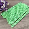 100 Pieces Plastic Drinking Straws 8 Inches Long Multi-Colored Striped Foldable
