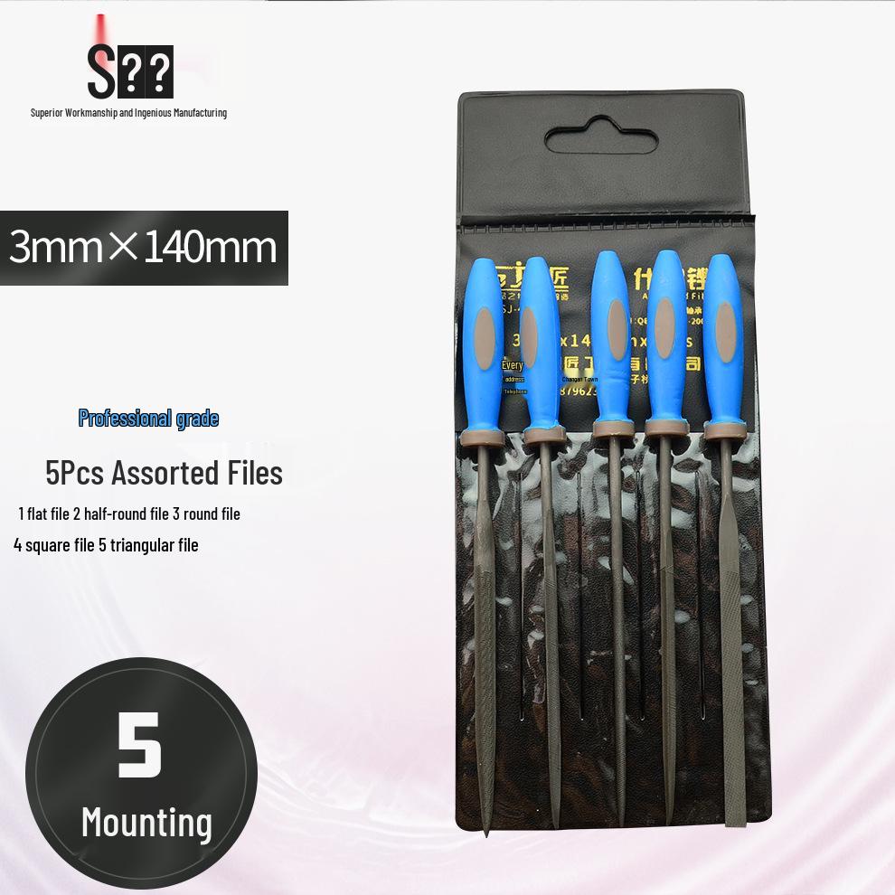 Assorted Steel File Set: Small Metalworking and Woodworking Tools