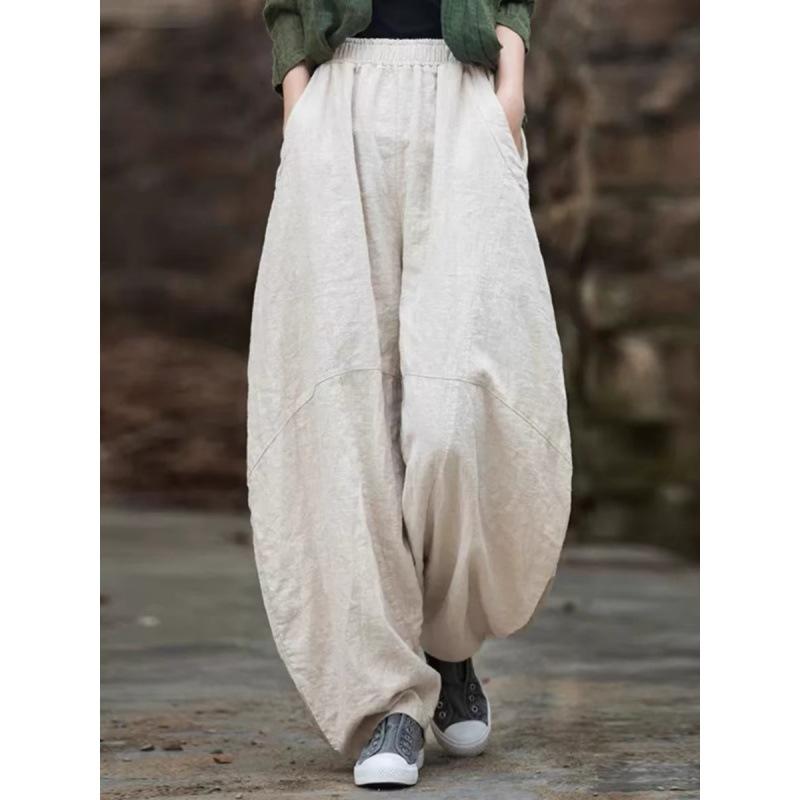 Elegantní dámské volné cargo Y2k kalhoty vintage elastické kalhoty volné ležérní dlouhé široké nohavice nadměrné