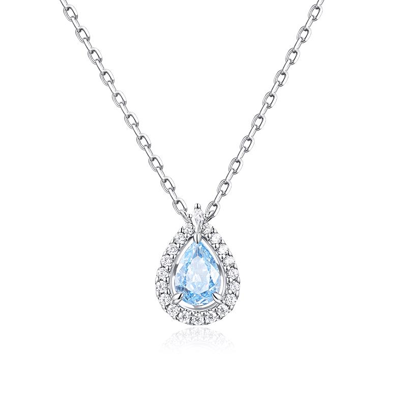 Fanci 2026  Blue Tear  925 Silver Necklace for Women
