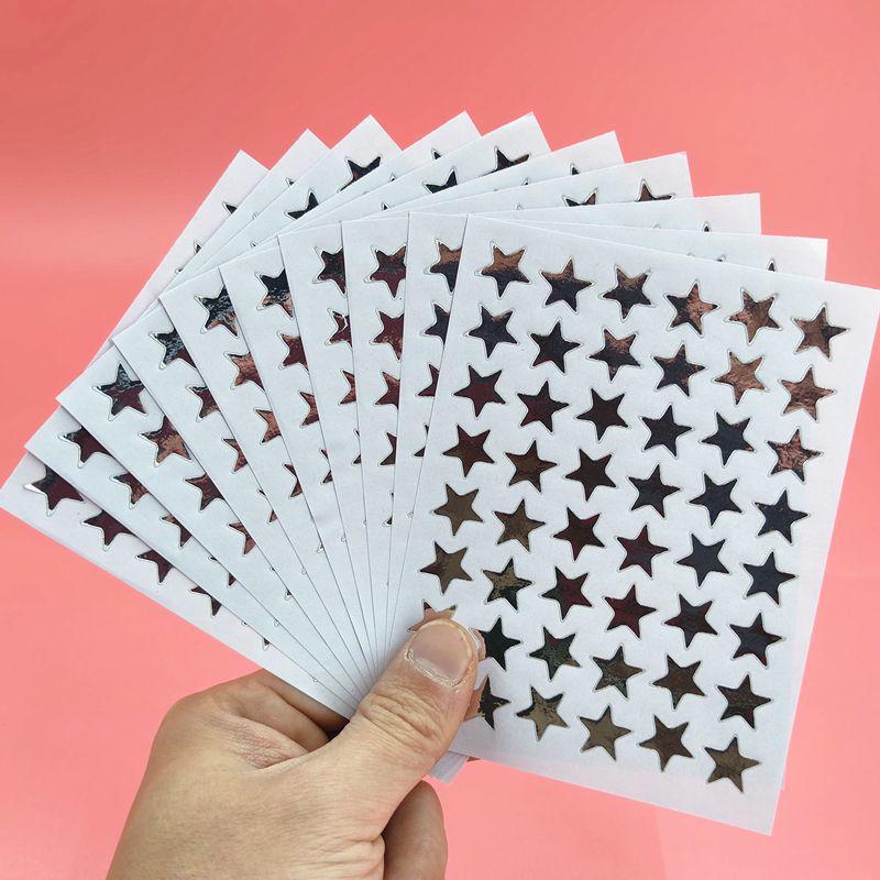Golden Star and Flower Reward Stickers for Children - Ideal for Kindergarten Praise