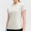 Fila Fitness Confortável Versátil Manga Curta Estilo Faculdade Gola Redonda Camiseta Tops Femininos Branco A11W441103F-WT