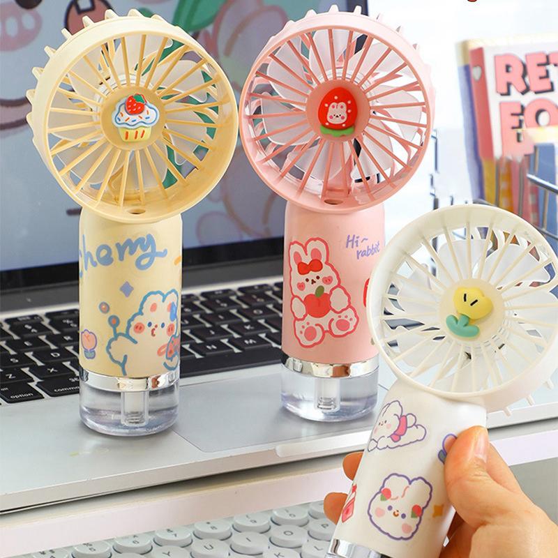 Upgraded Portable Misting Fan, Handheld Personal Mister Fan, Battery Operated Spray Water Mist Fan For Makeup, Travel, Outdoors