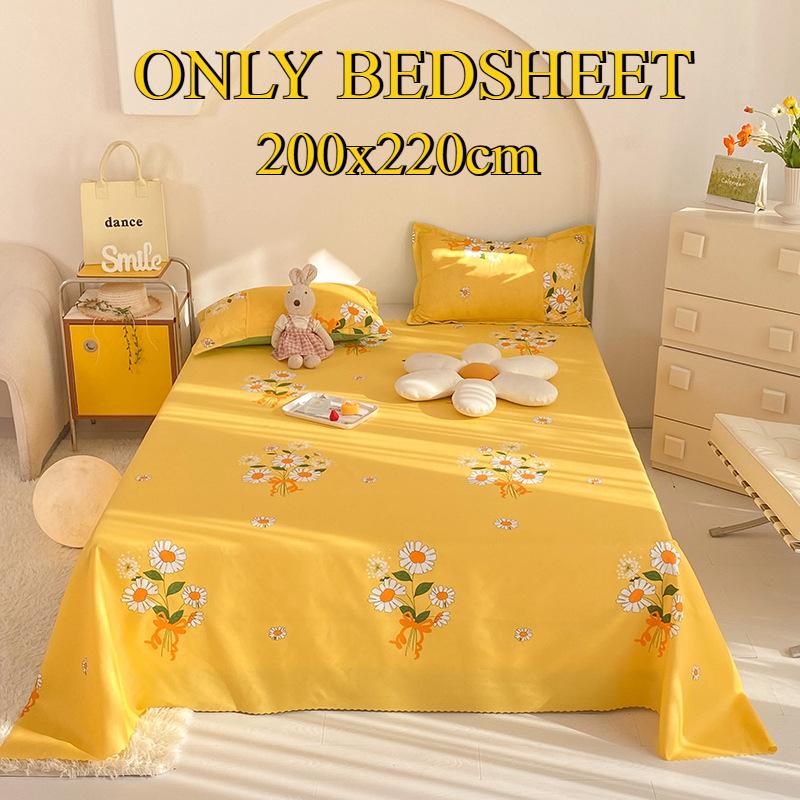 Bettlaken Hautfreundlich Gebürstet Verdickt Doppel Einzelbett Mehrspezifikationslaken für Alle Jahreszeiten