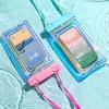 Vodotěsné pouzdro na telefon s dotykovou obrazovkou na laně Průhledné nepropustné PVC Univerzální Pláž Kayaking Plavání Plovoucí pouzdro na mobilní telefon Chránič suchého obalu