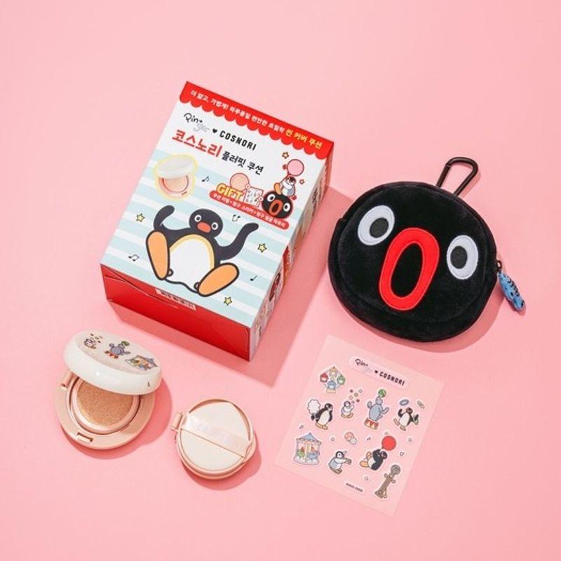 [Pinggu Planning] Cosnori Fluffy Light Matte Cushion 13g (SPF50+ PA+++) (+Pinggu Pouch & Pingu Sticker)