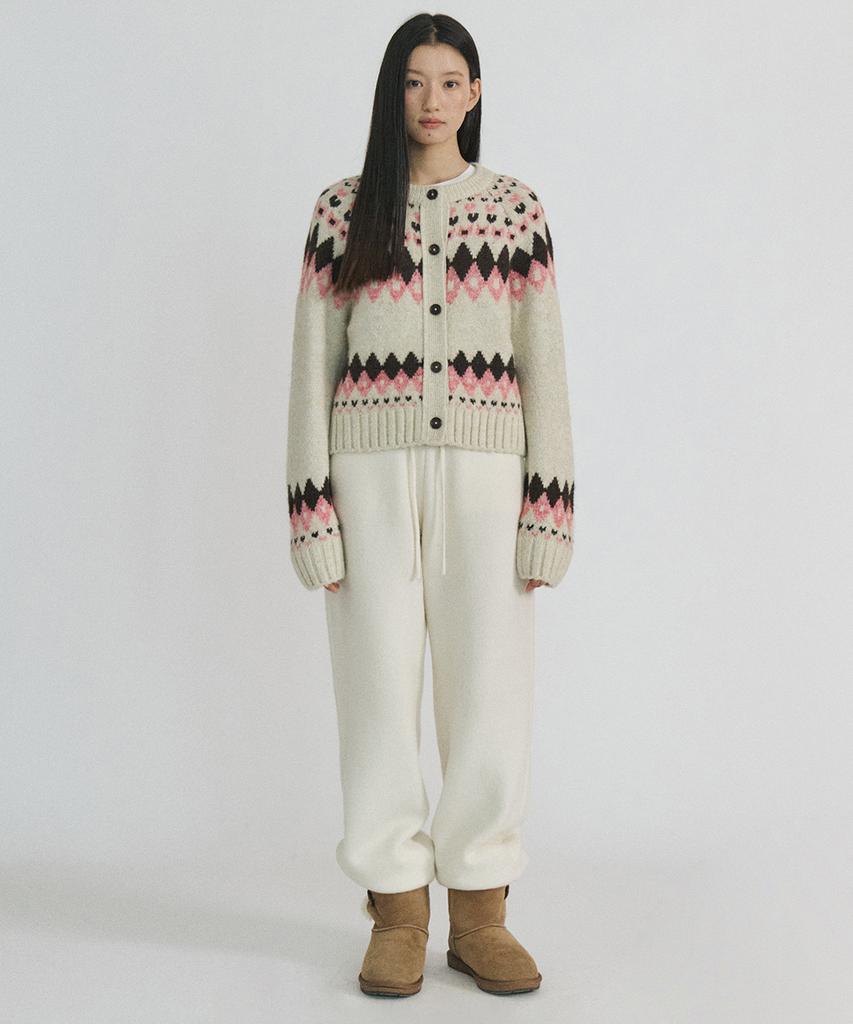 STEP AROUND Knit Jogger Banding Pants_Ivory