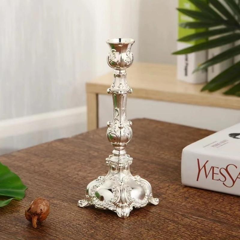 Винтажный подсвечник, Декор для ужина при свечах, Фон для съемок в стиле Ins, Декор мебели, Винтажный стиль 17cm&1Pc