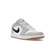 Air Jordan 1 Low Georgetown Herren Sneaker Weiß Neutralgrau Gummi-Mittelbraun 553558-146