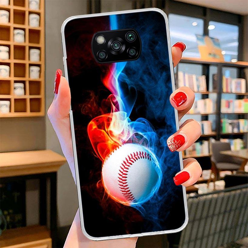 Baseball Sport Cover Phone Case For Xiaomi Poco F7 Ultra X7 X6 X5 Pro M7 Redmi 15C 15 13C 13 12C 12 10C 10 9A 9C 9T 9 Shell Poco
