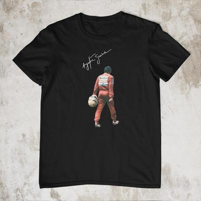 Ayrton Senna Vintage Racing T-Shirt: Motorsport Legend Tribute