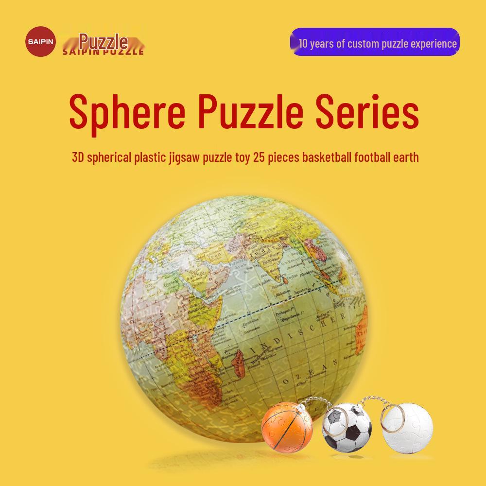 

Globe 3D Puzzle Toy - Creative Desktop Decoration Gift for Kids (540 Pieces)