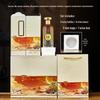 Gradient Baijiu Glass Bottle: 500ml Leak-Proof, Sealed Collectible Wine Container with Gift Box Packaging (Empty).
