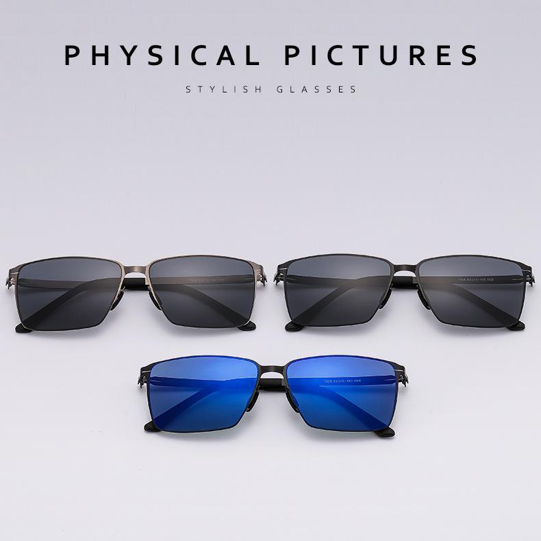 2023 Nylon Polarized Screwless Sunglasses for Men - Model 7308: Ideal for Business, Outdoor, and Fishing.