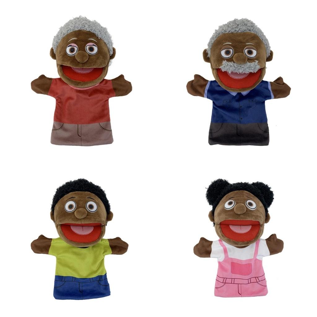 African Family Plush Toy Hand Puppet For Creative Roleplaying